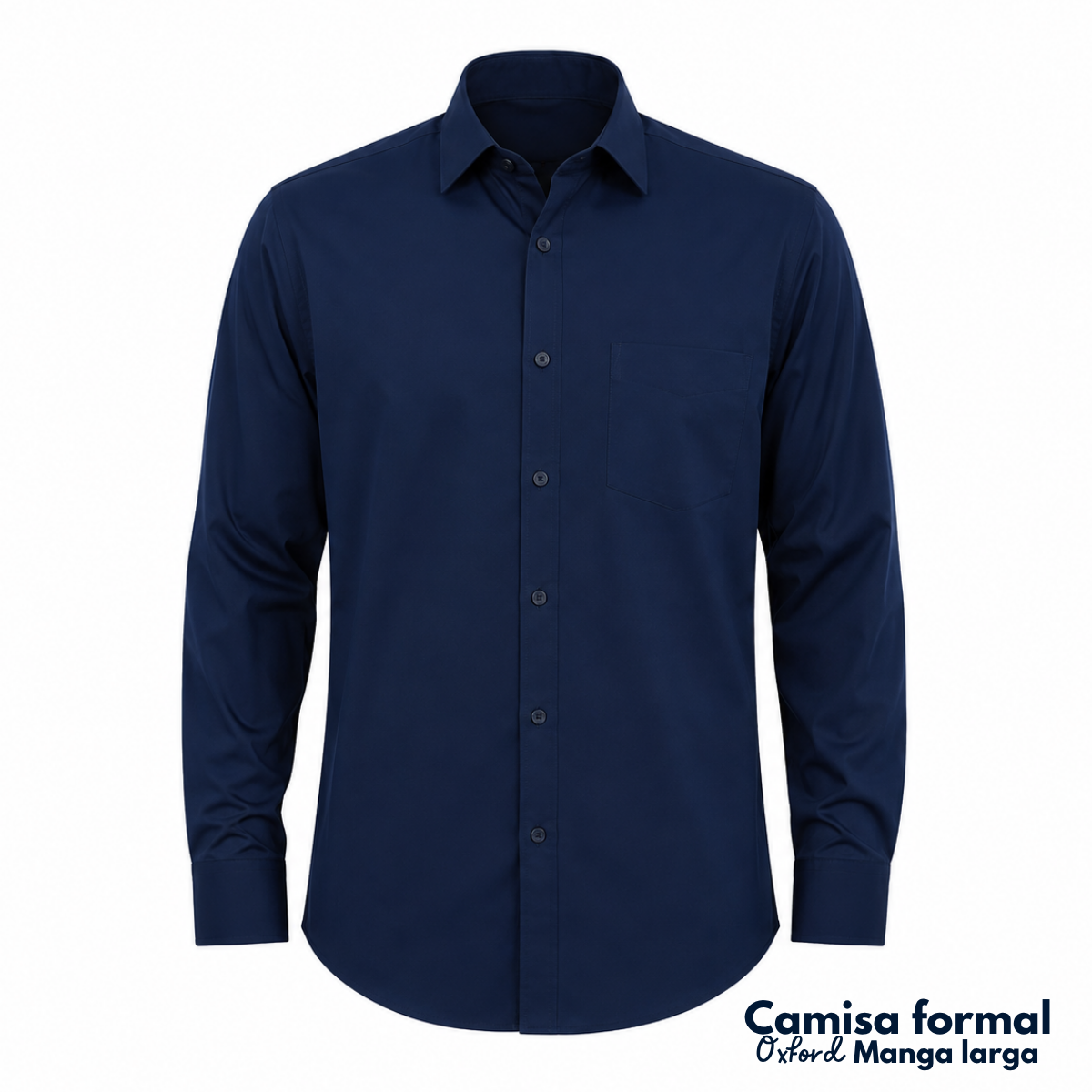 1 Camisa Formal Oxford Manga Larga - Imagen 1