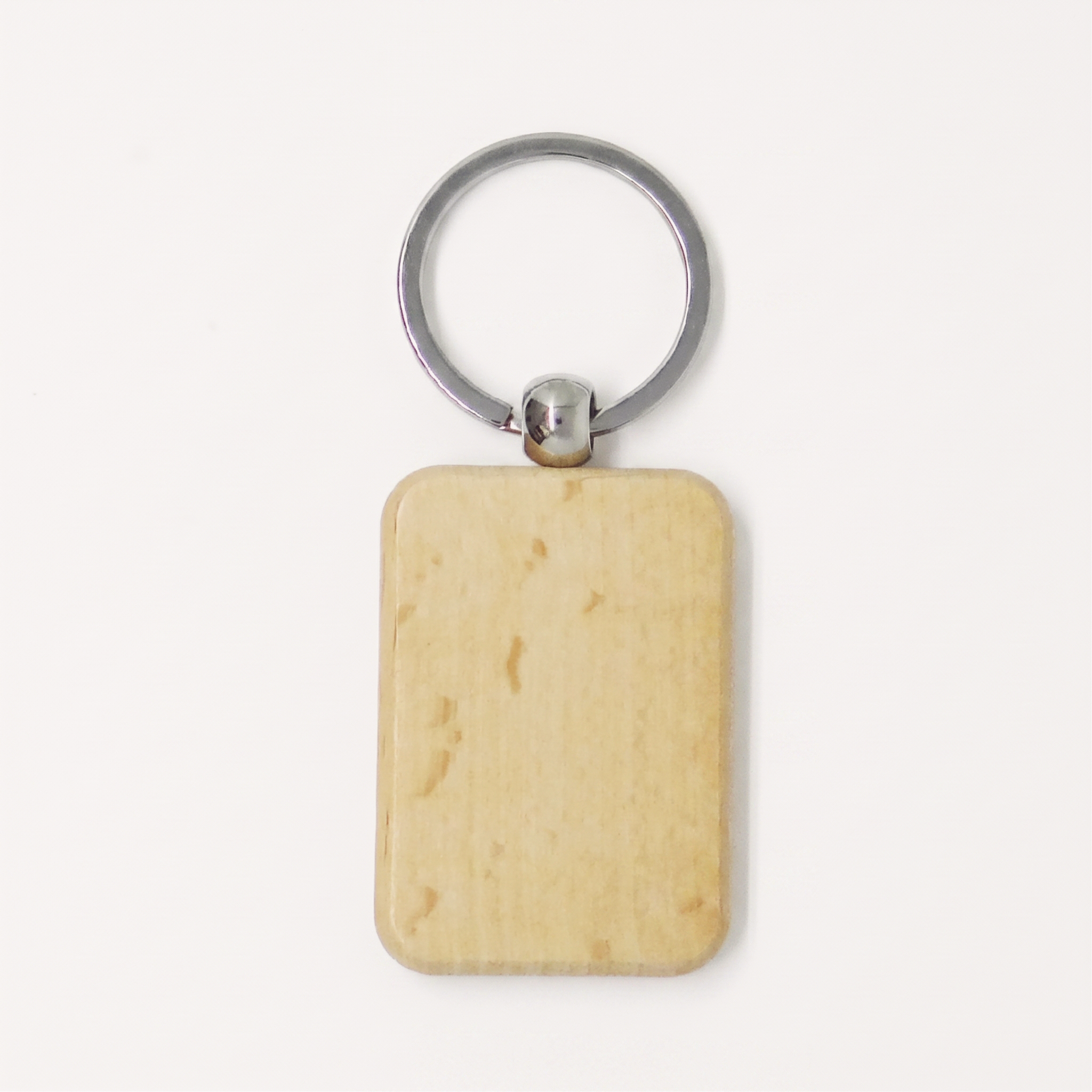 Llavero de Madera con Argolla de Metal